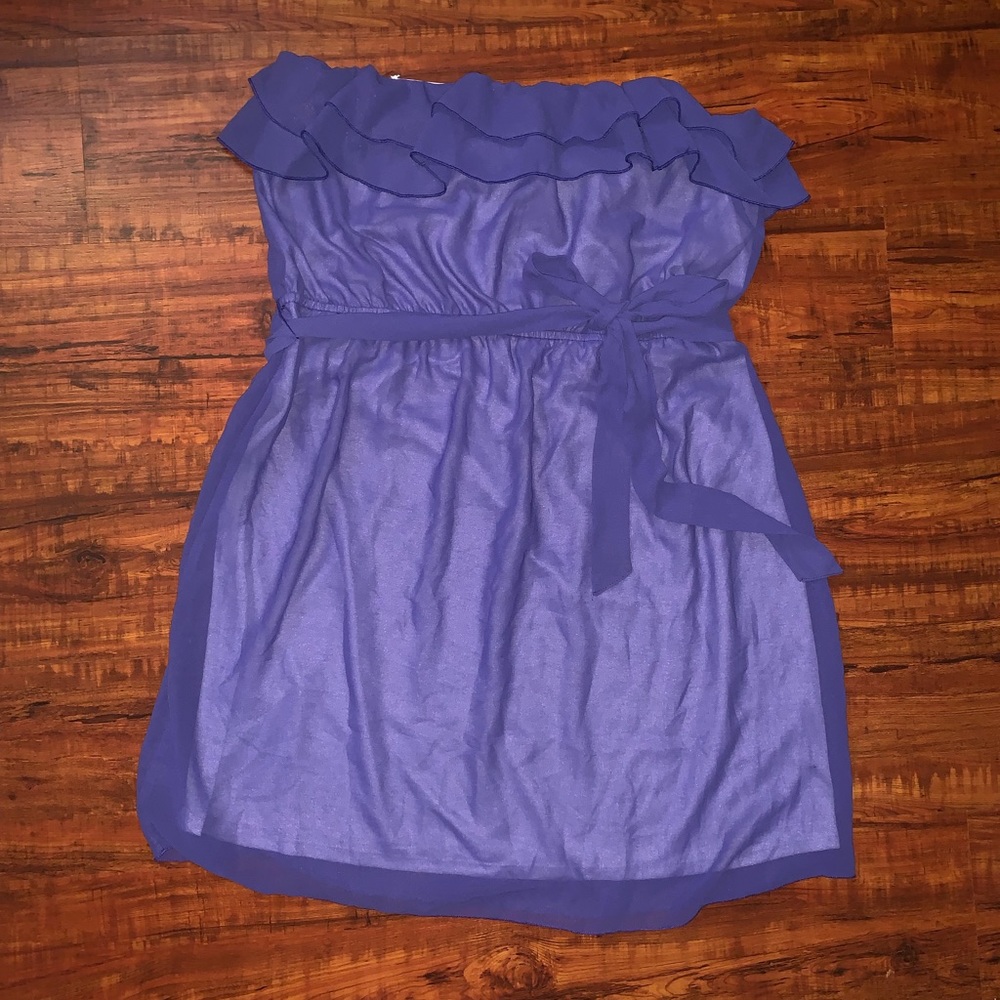 Maurices ruffle strapless dress